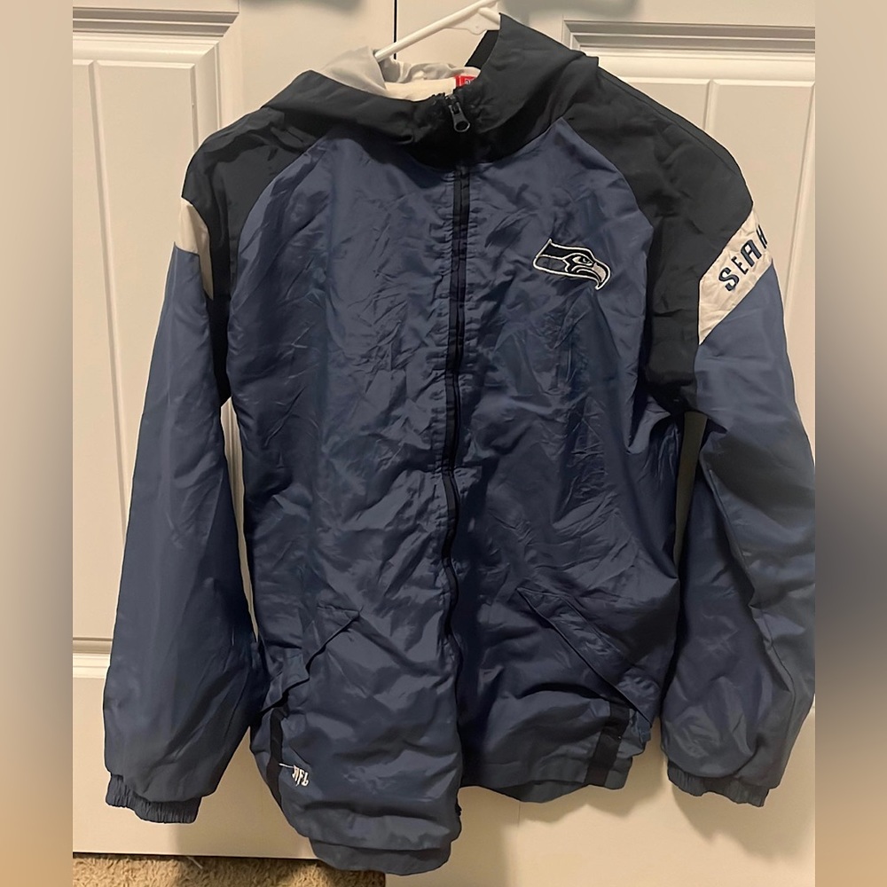 Vintage Seattle Seahawks rain jacket
